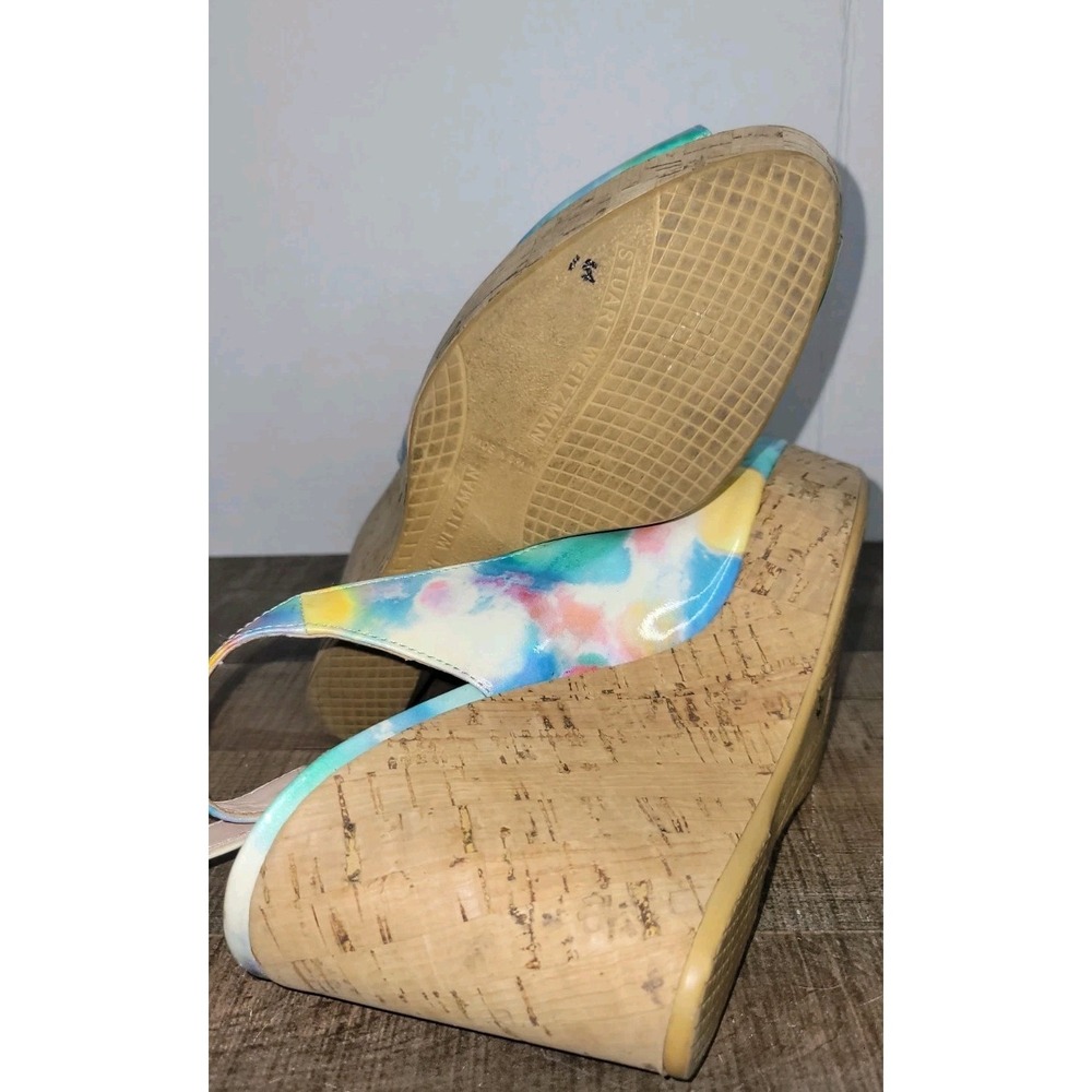 Stuart Weitzman Jean Lake  Patent wedge TW3191 Size 9M - Picture 9 of 11